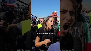 Download Lagu Protester at the Egypt-Palestine border confronts CNN international correspondent Clarissa Ward MP3