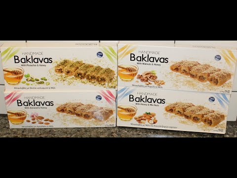 Candia Nuts Baklava with Honey and: Pistachio, Walnuts, Almond & Mixed Nuts Review hqdefault
