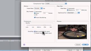 Final Cut Pro Tips: Export to a small Quicktime movie for email Profile