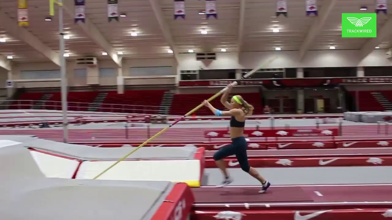 How to Pole Vault Straight Pole Swing to Back by Bryan Compton YouTube