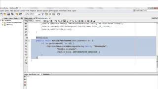 Tutorial - 7.5 Tratamento de eventos e JButton