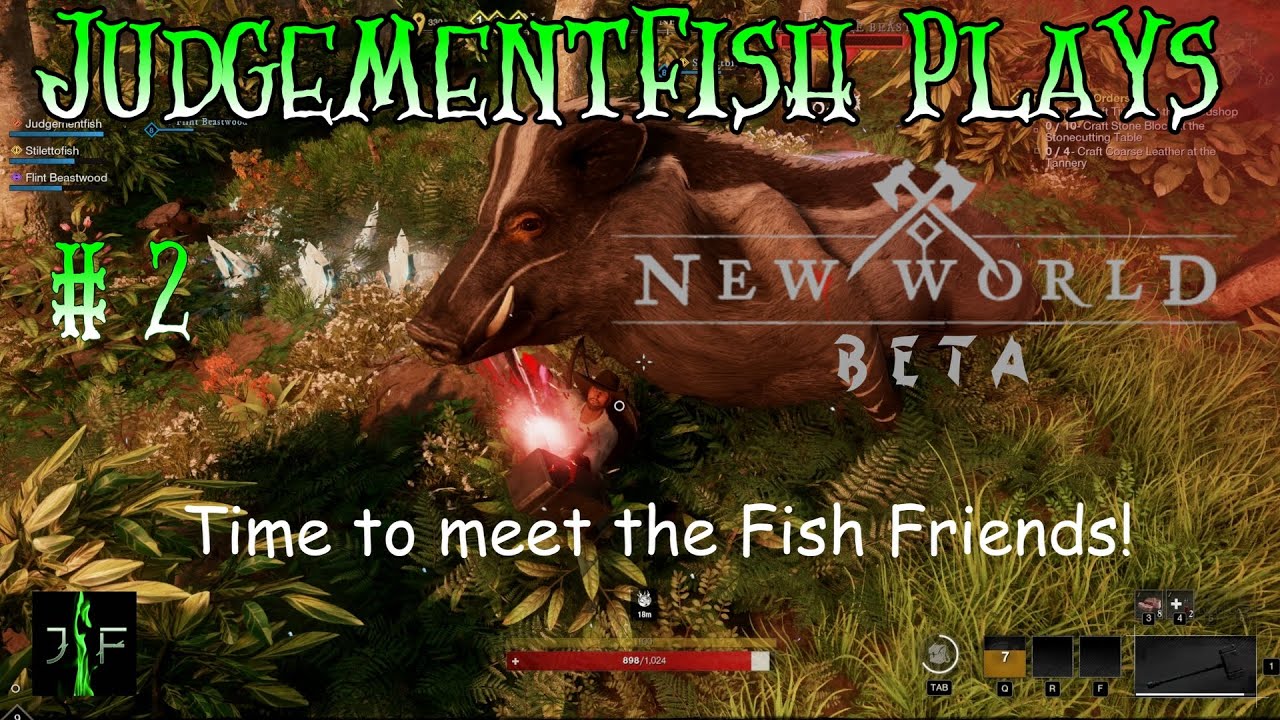 New World Beta - Putzing around town with fellow Fishes - Ep. 2