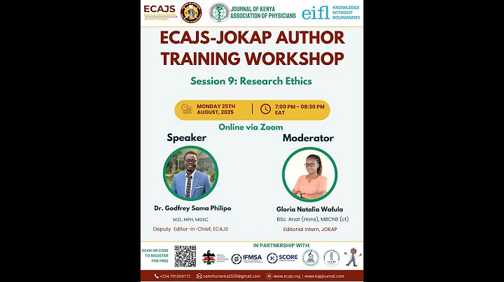Research Ethics: ECAJS-JOKAP Author Training Workshop