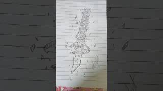 I Drew a Katana 🔥⚔️ | Satisfying Sword Sketch & Coloring #art