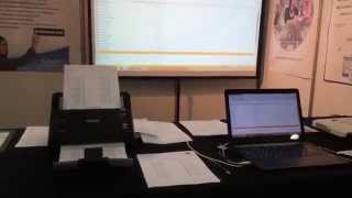 Grading Tests at EduTECH 2014 with an Epson DS-860 & Remark Test Grading Edition