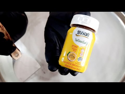 แบรนด์ ไฟโตดริ๊งค์ เสาวรสผสมนม-ไอติมผัด-#ASMR!Brand's Phyto Drink Passion Fruit&Milk-ep.444