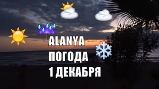 Аланья Турция Какая погода в первый день зимы Alanya