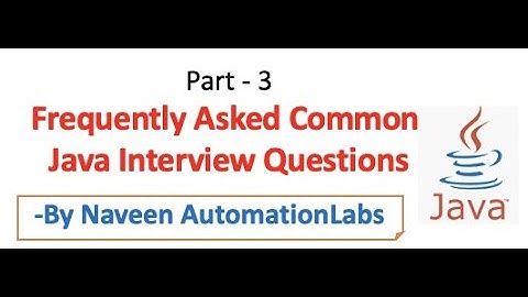 Common Java Examples Interview Questions - Part 3 || I love Programming