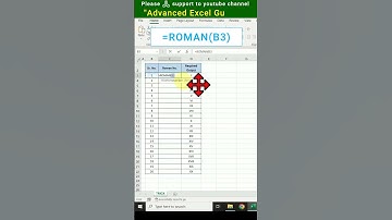 "Excel Pro Tip: Transform Numbers to Roman Numerals Instantly!" #shortsfeed #exceltips #romannumber