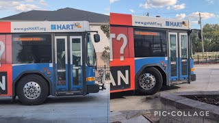 Hart bus #1305 on Route 37 arriving at Netpark Transfer Center 