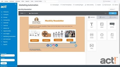Act! Training Videos - AMA: Add Social Links to Your Template