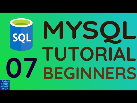 Insert Command in SQL | Tutorial 7 | SQL Basics for Beginners | MySQL Course | Learn From Home 24*7