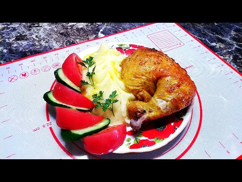 Recipe from the 90s! Chicken on a jar in garlic sauce. The family is delighted!