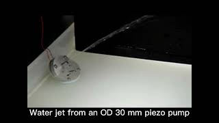 piezoelectric pump water jet
