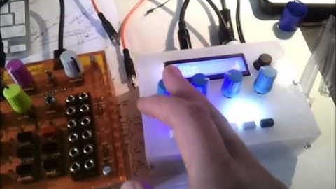 Shruthi-1 with 4-pole mission filter board - hybrid / analogue digital synth