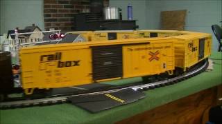 Conahey Rail Conrail SD70MAC  Pulls a Mixed Freight Train O Gauge