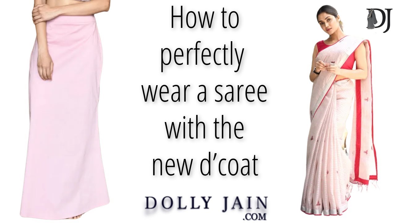 How to perfectly wear a saree with the new D'Coat