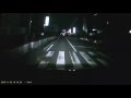 近頃の自転車は高いからな…ってなジョークはとても通用しない暗闇のシチュエーションで道路を歩く女性が近距離まで見つけられずちょっと焦った FULL-HD ドライブレコーダー
