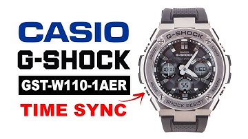 How to sync Analog and Digital time on Casio G-Shock GST-W110-1AER 4K
