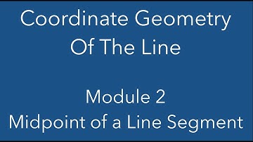 Module 2 - Midpoint of a line segment