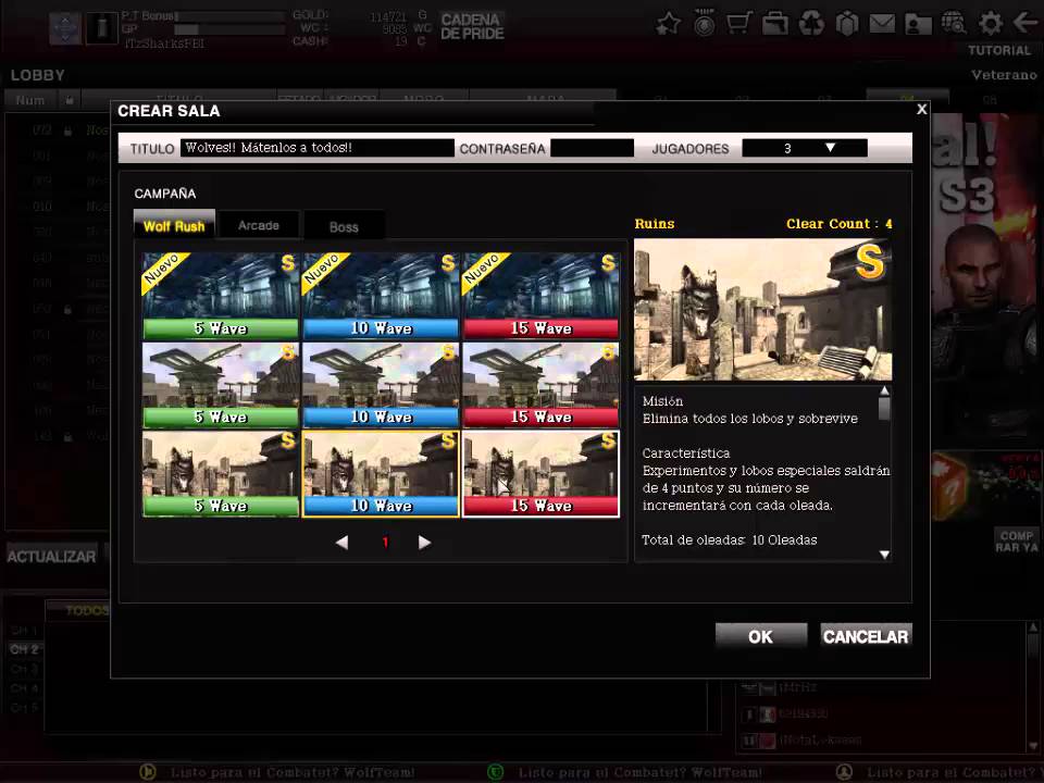 Wolfteam Stages Wolf Rush en S Sin Hack