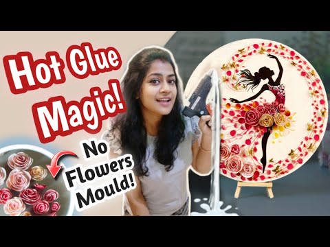 "TURN Hot Glue into a Stunning Freedom Girl Wall Art 🌸 Easy DIY Home Decor" 