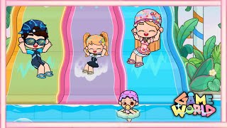 💦 RUTINA en el MEJOR parque acuático 😮 Game World Historia - BABYBUS screenshot 3