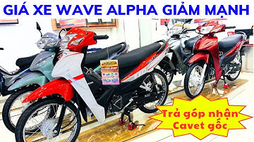 Báo giá Wave Alpha giảm mạnh tháng 3, tặng phụ kiện. Trả góp nhận cavet gốc tại Hồng Đức 10