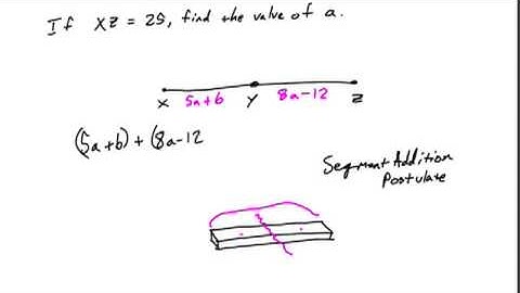 Geometry Segment Addition Postulate