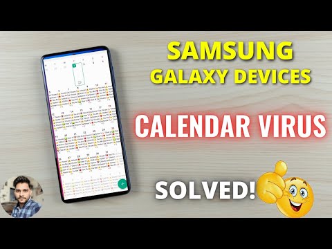 (Solved) Samsung Calendar Virus Issue