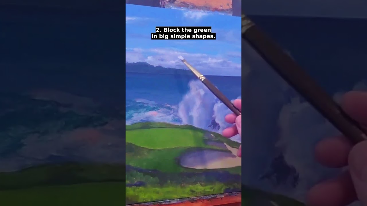 Iconic golf iconic painting! - YouTube