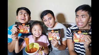 KOREAN SPICY NOODLE CHALLENGE! W/ KAYCEE