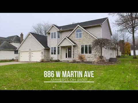 886 W Martin Ave, Amherst, OH home video tour