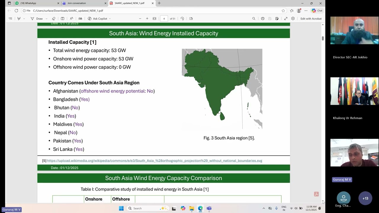 SAARC Webinar Series 2025 | Webinar on Opportunities and Challenges in New Markets for Offshore Wind