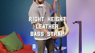 Levy's Right Height Bass Strap