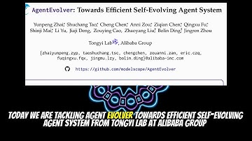 AgentEvolver: Towards Efficient Self-Evolving Agent System (Nov 2025)