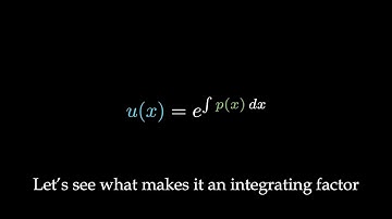 Integrating Factor Trick: The Secret to Solving dy/dx + p(x)y = q(x)
