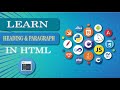 Learn HEADING & PARAGRAPH in HTML 2024 😱😱 | HTML TUTORIAL | WEB DEVELOPMENT TUTOIAL