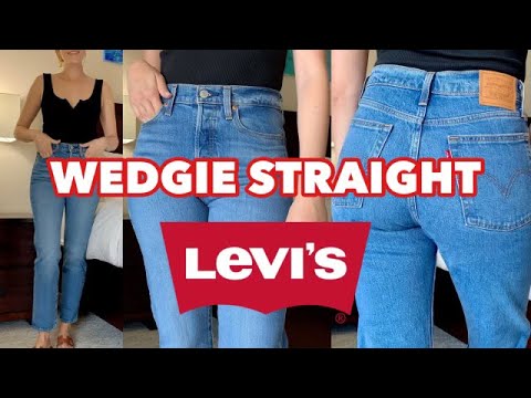 Levi's Wedgie Straight Try-On & Review | Tawny Alessandra - YouTube
