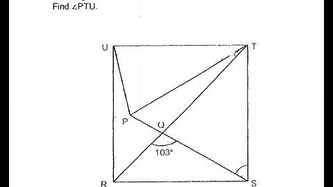 P6 2019 Ai Tong Prelims Q14 - Geometry Angle | Square RSTU isosceles triangle | PSLE Maths