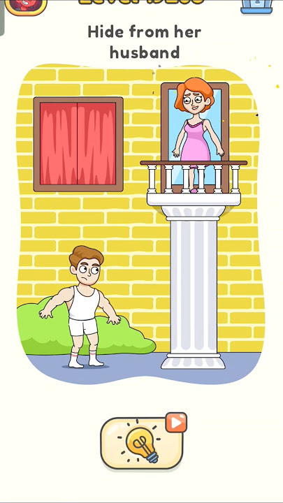 “How to hide from her husband on balcony?” #shorts #ytshorts #games