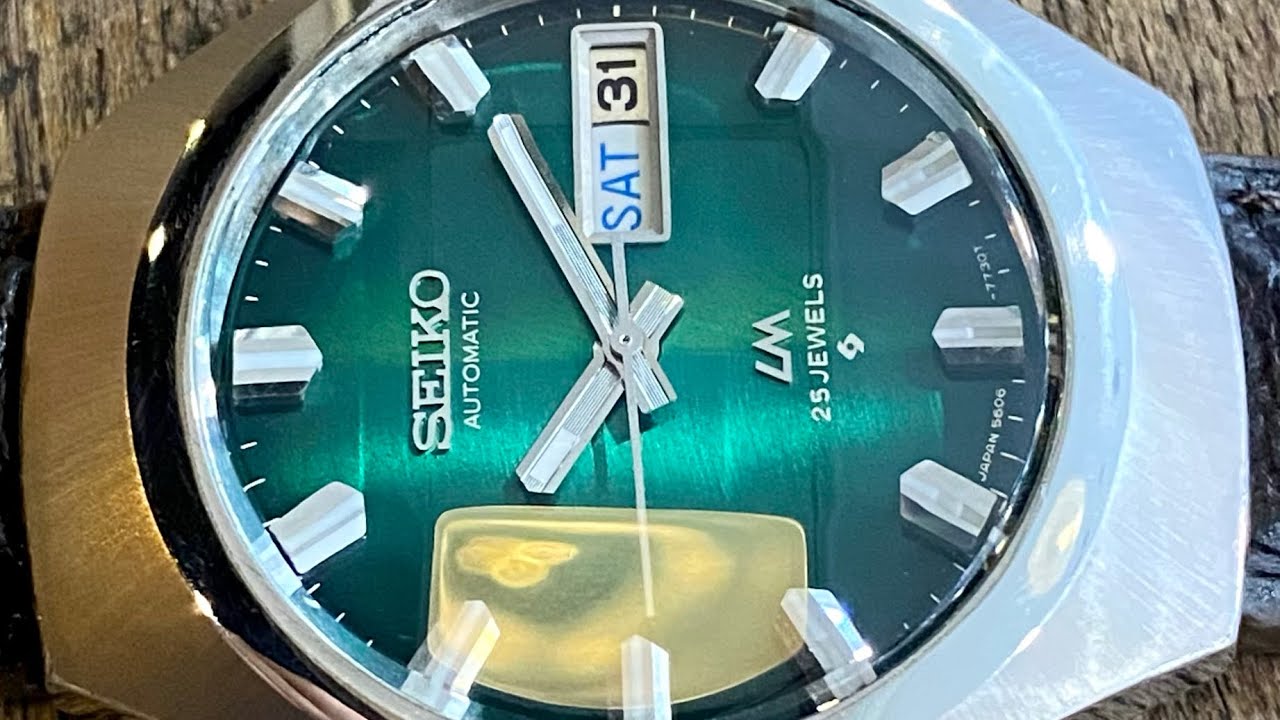 Vintage August 1974 Seiko Automatic Mens 5606-7360 LM LordMatic w 