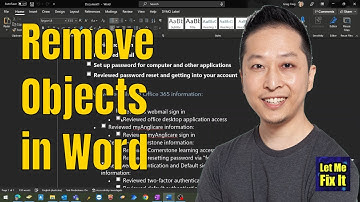 How to select a Hidden Object in Microsoft Word