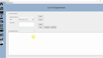 University Fee Management System Part 19 Department Form in C# (C-Sharp)