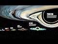 Black hole size comparison 4k  3d universe size comparison animation comparison  dataplayz