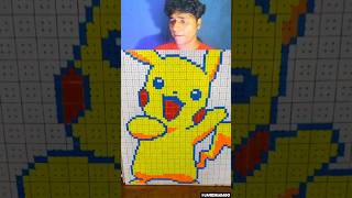 Pikachu Rubiks Cube Art Making 