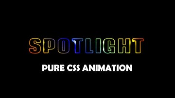 Text Spotlight Neon Animation effect | Pure CSS