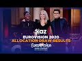 Eurovision 2020: Allocation Draw - Results
