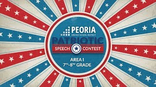 2019 Patriotic Speech Contest (Area I, Grades 7-8)