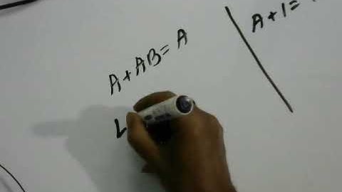 How to prove A+AB=A  in Logic Function,